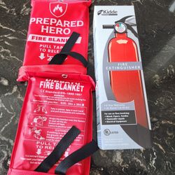 Fire Extingushet And 2 Blanket