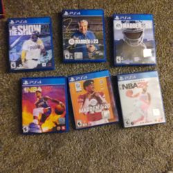 Bulk Of 6 PS4 Sports GAMES FOR SALE