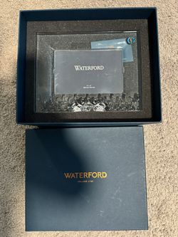  Waterford Lismore Essence 4x6 Horizontal Picture Frame, crafted from lead crystal