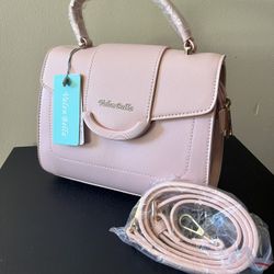 Light Pink Bag With Adjustable Strap