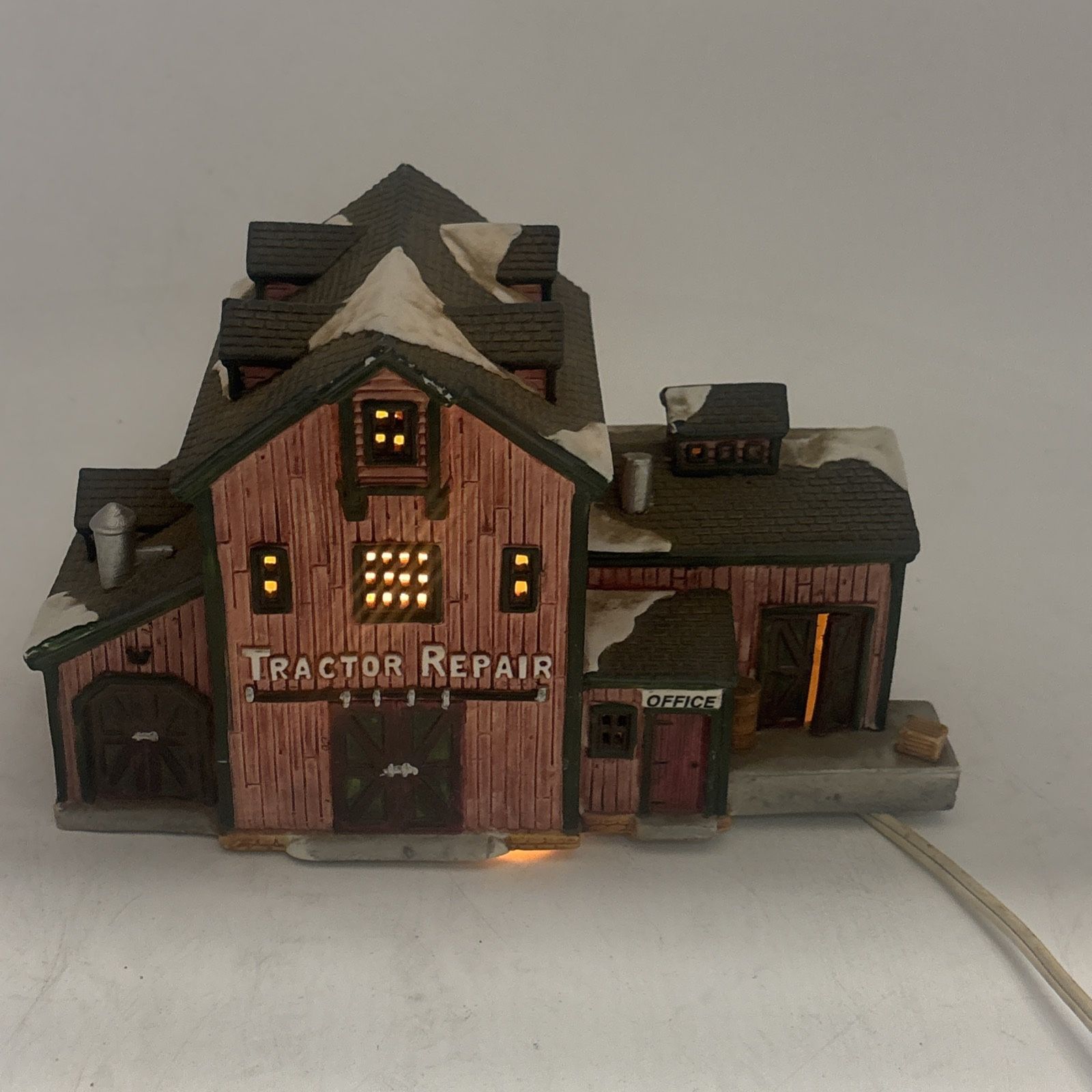 Lemax Harvest Crossing Christmas Village House "Tractor Repair" - Light. NO BOX