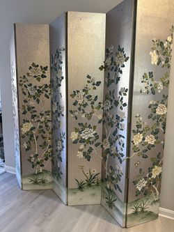 Six panel Chinoiserie Folding Screen