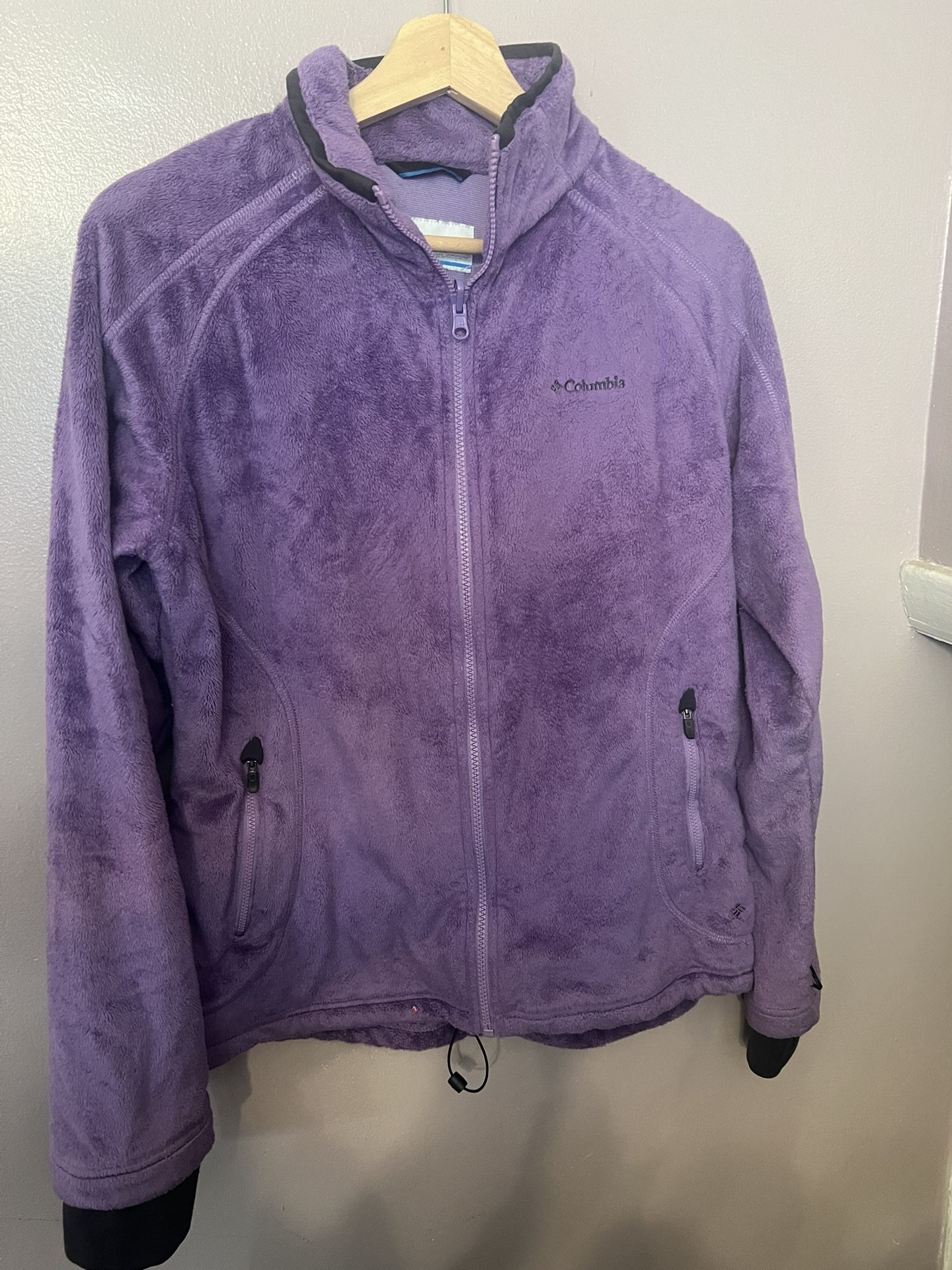 Columbia Purple Fleece Zippered Jacket Size L
