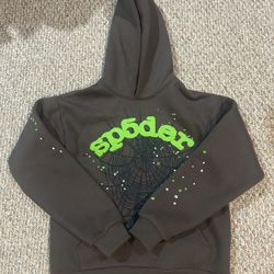 Sp5der hoodie Slate Grey