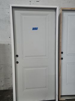 Exterior 2 panels metal door 36x80