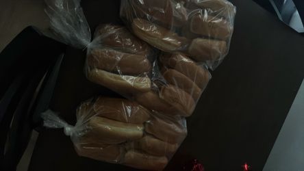 Three packs hot dog buns