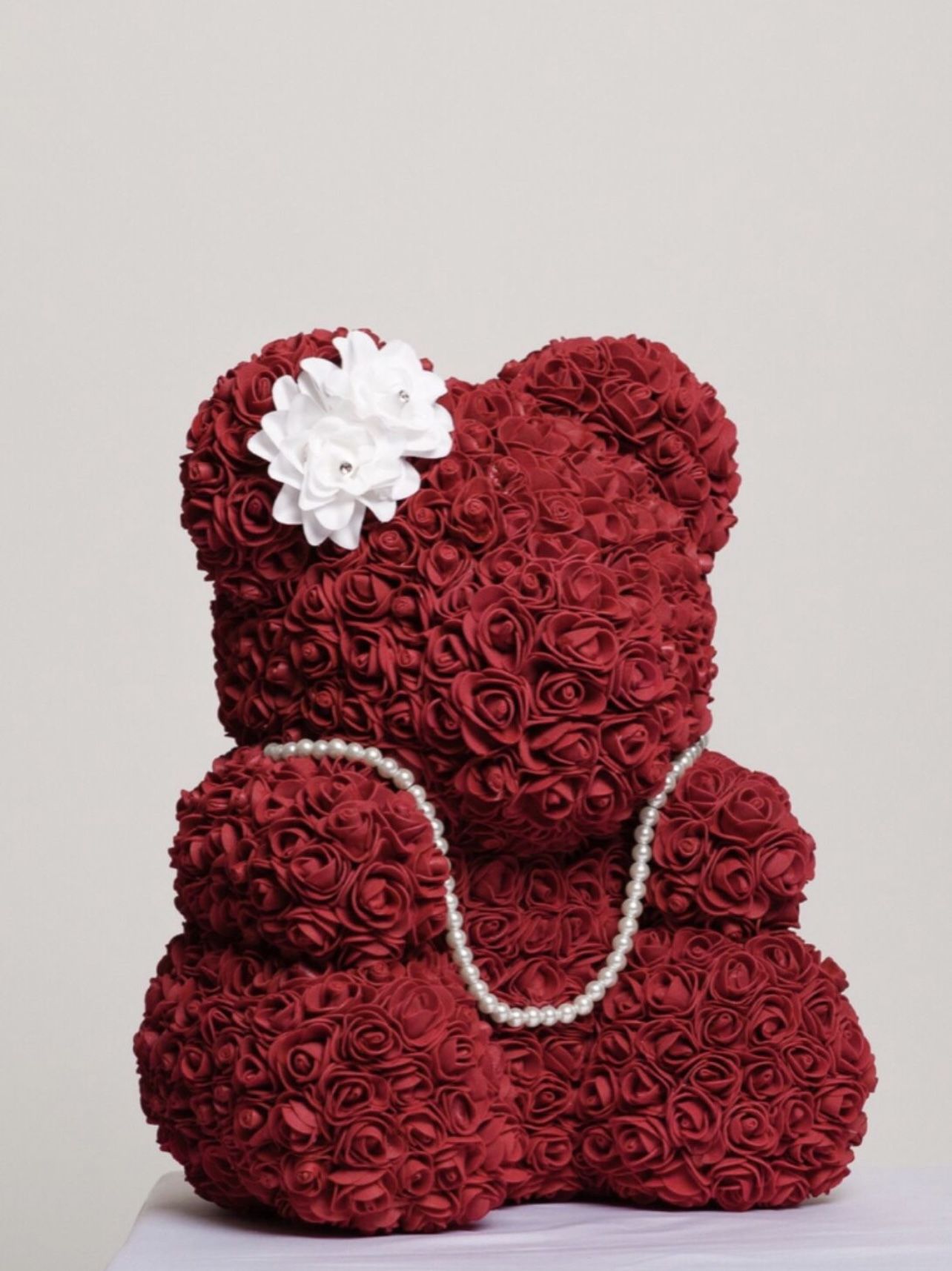 Large Burgundy Bear For Your Valentine