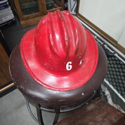Vintage Hard Boiled Fireman Helmet