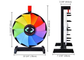 Spinning Prize Wheel- 12 slot write on /raffle, game night. Portable. Brand new.