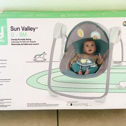 Baby Swing With Canopy NEW 0-9 Months 