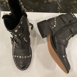 Sam Edelman Black Studded Booties, women’s size 7; New, Never Worn