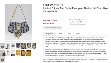 Louis Vuitton Blue Monogram Denim Limited Edition Mini Pleaty Raye  Customise Bag Louis Vuitton