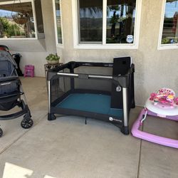 4 Mom’s Playpen, Chicco Stroller And Walker - All Foldable   