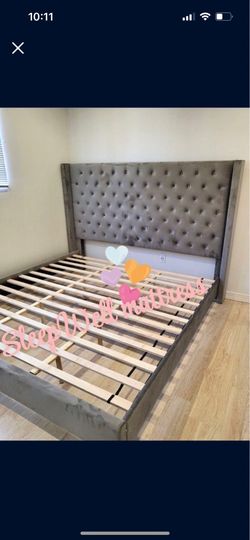 Queen size bed frame only
