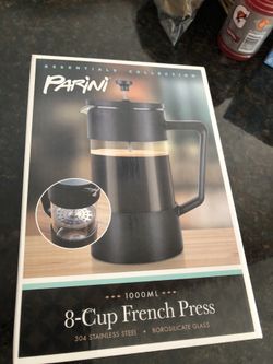 Parini 8 Cup French press Stainless Steel