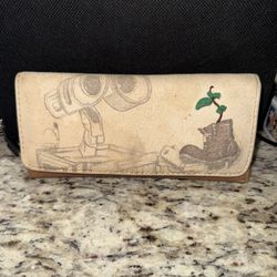 Disney Loungefly Wall-e Canvas Wallet RARE Pre Owned Box A 