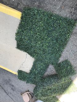 Fake leaves mat