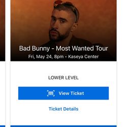 Bad Bunny concert Tickets 