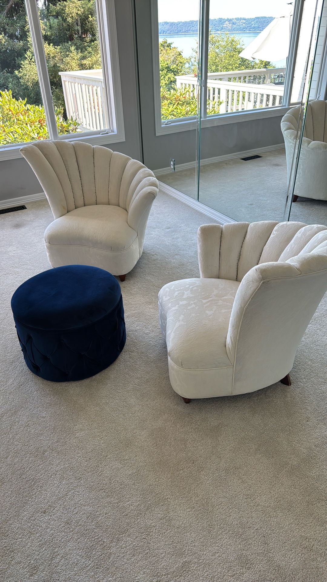 Two Chairs And Ottoman