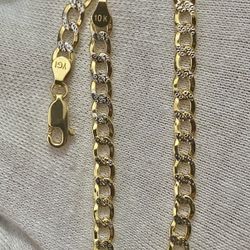 5mm 10k Real Gold Cuban Link Diamond Cut Bracelet 8