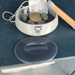 Heated stone spa therapy system