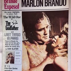 MARLON BRANDO FOLD-out POSTER MAGAZINE