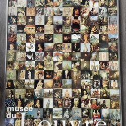 1993 Musee Du Louvre RARE FRENCH  Poster Framed, Marquette P.-L. Hardy