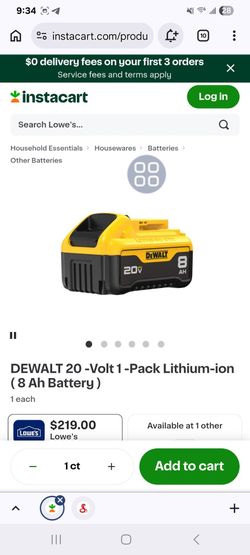 Dewalt 8ah Battery