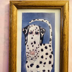 Framed Art Prints by C. Davis Numbered names of Fitz” and “Monty”