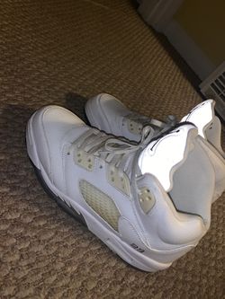 Jordan 5 Metallic White Size 11