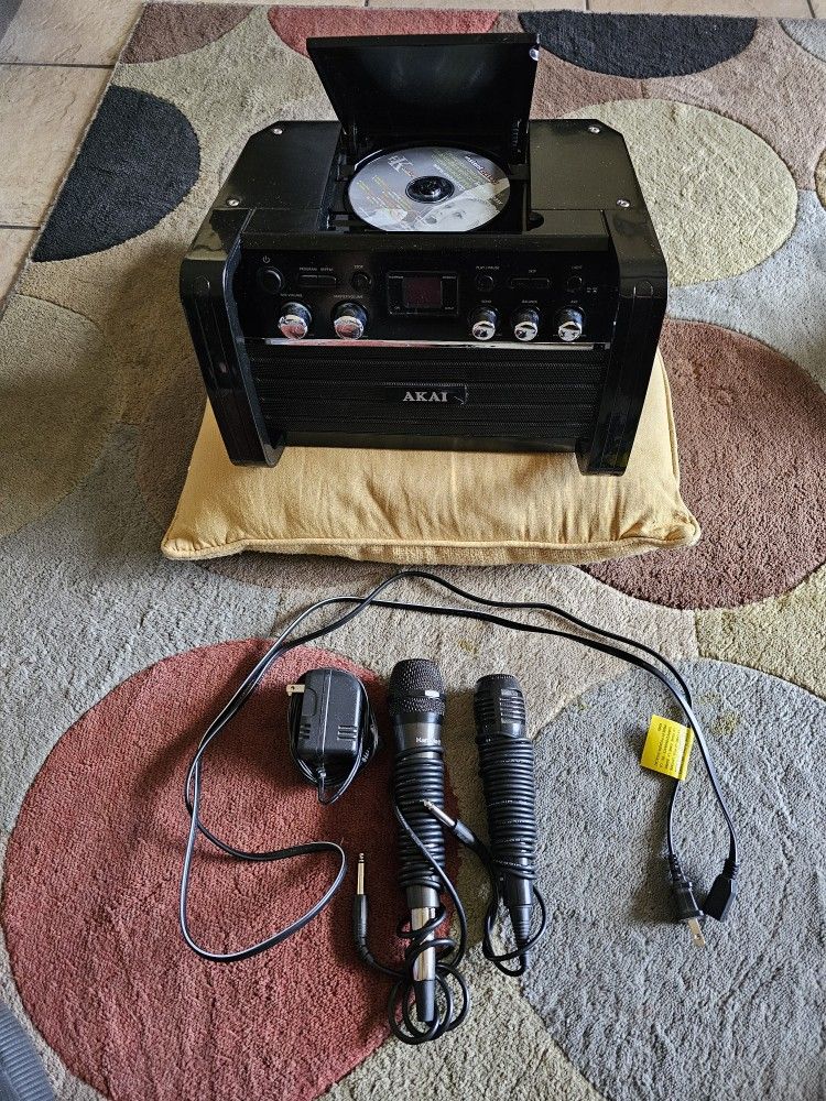 Karaoke Machine With Two Mics