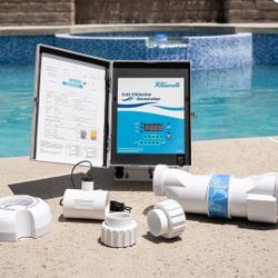 XtremepowerUS Salt System, Universal Pool Salt Chlorination System, Includes Control Panel, Flow Switch, Salt Cell, 15,000 Gallon
