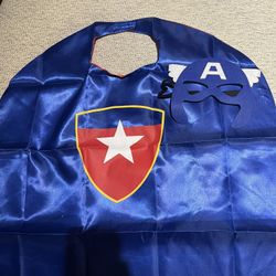 Boys Captain America Mask And Cape 