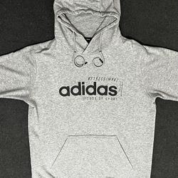 Light Grey Adidas hoodie with embroidered logo #streetwear