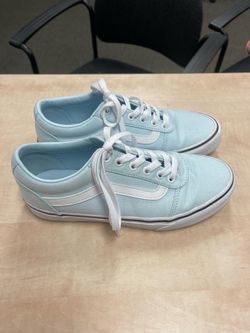 Women’s sky blue vans 8.5