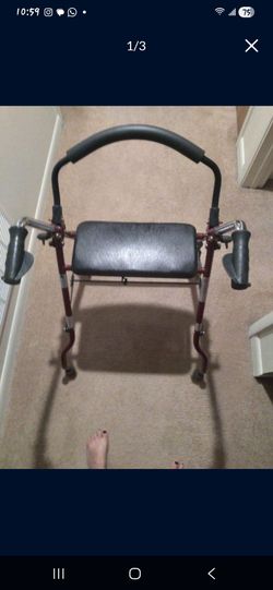 TWO WHEELS  5"  ROLLATOR WALKER   NEW   WEIGHT CAPACITY 300 LB  $45 TIPP CITY