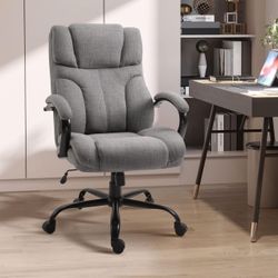Vinsetto 500lbs Big and Tall Office Chair with Wide Seat, Executive Computer Desk Chair 