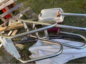 Stainless inground pool ladders