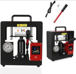 HYDRAULIC HEAT PRESS 10 TONS 2.3X4.7" PLATE! NEW IN BOX!
PRENSA TERMICA HIDRAULICA 10 TONELA! NUEVA!