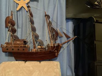 Wooden sailboat