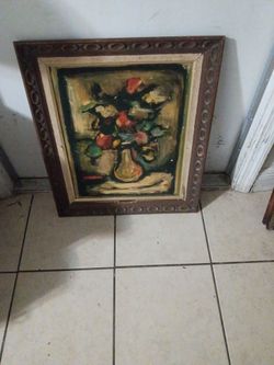 George Rouault Flowers First Edition Swiss Oil Painting