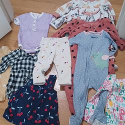 12 Month Sized Baby Girl Bundle, 10 Pieces 
