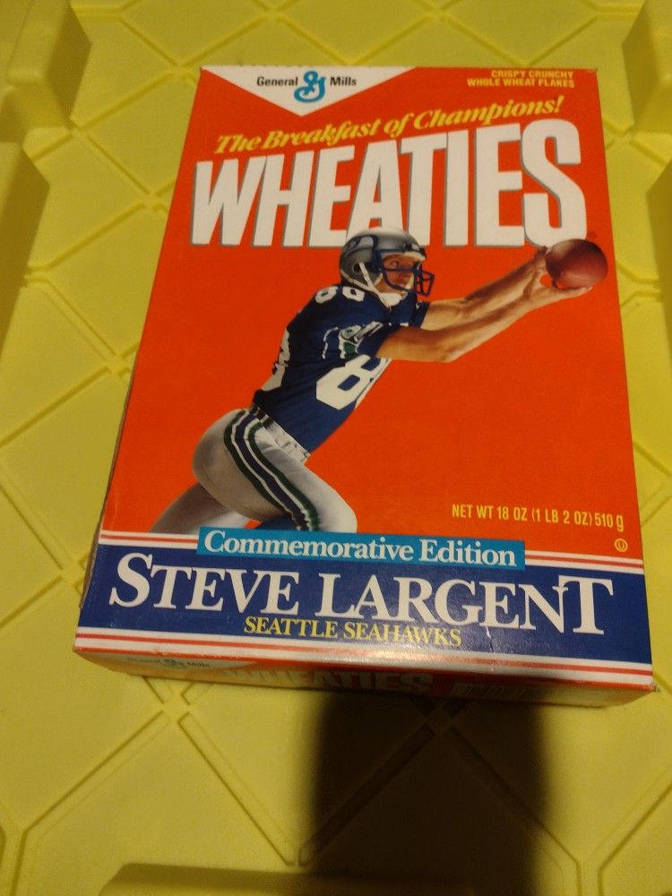 Wheaties Boxes Vintage Set Of 5. Largent. Jordan, Payton, Montana. Cash Porch Pickup Redmond