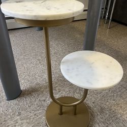 Small Marble And Gold Table