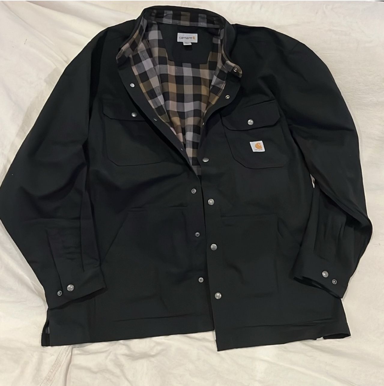 Brand New! Never Worn! "Carhart" Men's Relaxed Flannel Lined Jacket 2XL Regular!