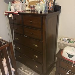1 Tall Dresser And 1 Night Stand 