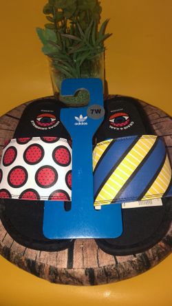 Craig &Karl Adidas Slides Brand New 7.5 Men 9 Women