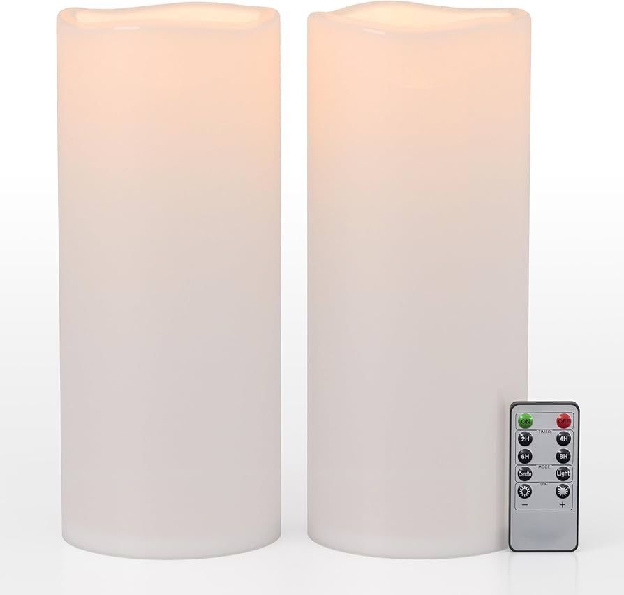 Waterproof Outdoor Flameless Candles set of 2