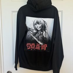 Sweatshirt Hoodie - Black Anime Hoodie - Anime Girl Unisex Hoodie