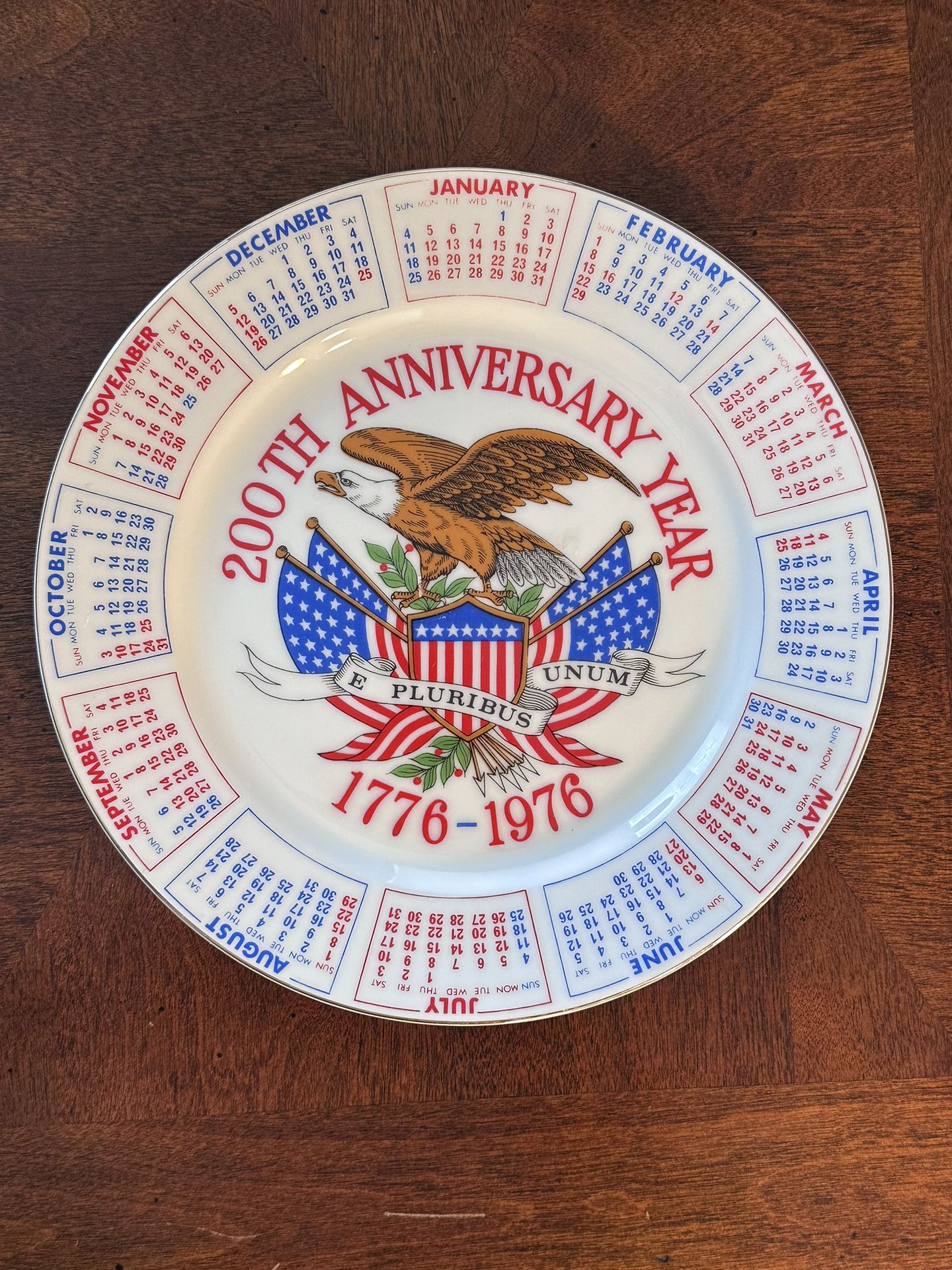 Bicentennial 1(contact info removed) 200th Anniversary Year Souvenir Plate USA America